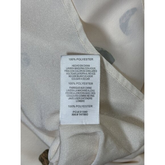 NWOT COMUNE Size S Womens Dress Polka Dot Long Sleeve White Multicolor Spots - Picture 12 of 13